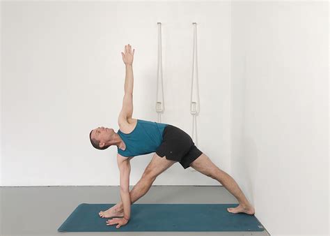 Parivrtta Trikonasana Revolved Triangle Pose Yoga Selection