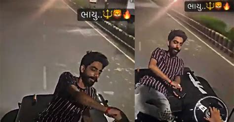 રાજકોટના એક કલાકારનો ઓપન જીપના બોનેટ ઉપર સ્ટંટ કરતો વીડિયો વાયરલ, પોલીસ