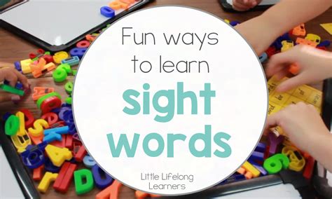 Fun Ways To Learn Sight Words Australian Teachers
