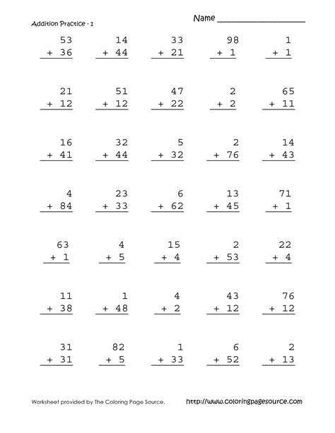 1st Grade Worksheet Category Page 1