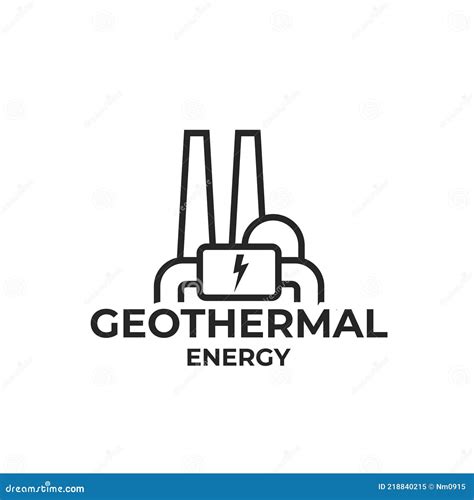 Geothermal Energy Logo Icon Eco Sustainable Renewable And