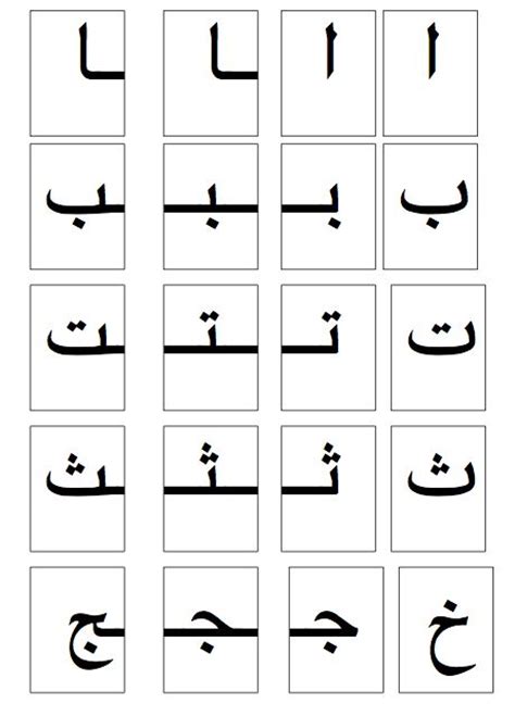 Alphabet Arabe Arapça Arabic العربية Pinterest Alphabet