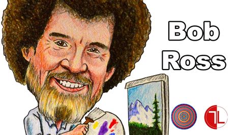 Bob Ross Caricature Speed Drawing Youtube