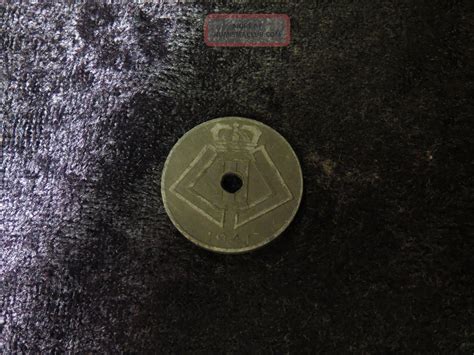 Belgium 1941 Belgique Belgie 10 Centimes Antique Belgian Cents Coin Flip