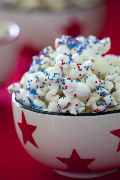July 4th Popcorn Eating Richly Even When Youre Broke Almond Bark