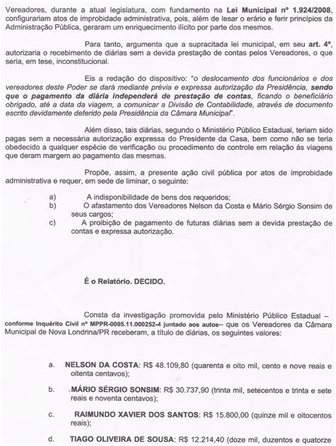 Blog do Prof Osmar Fernandes Decisão do poder Judiciário do Paraná