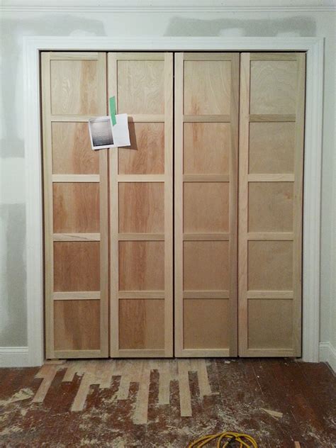 I only have one bifold door, not two. Paneled Bi-Fold Closet Door DIY - Room For Tuesday