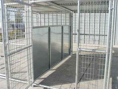 Heavy Duty 2 Run Dog Kennel 5x10x6 Fight Guard And Roof