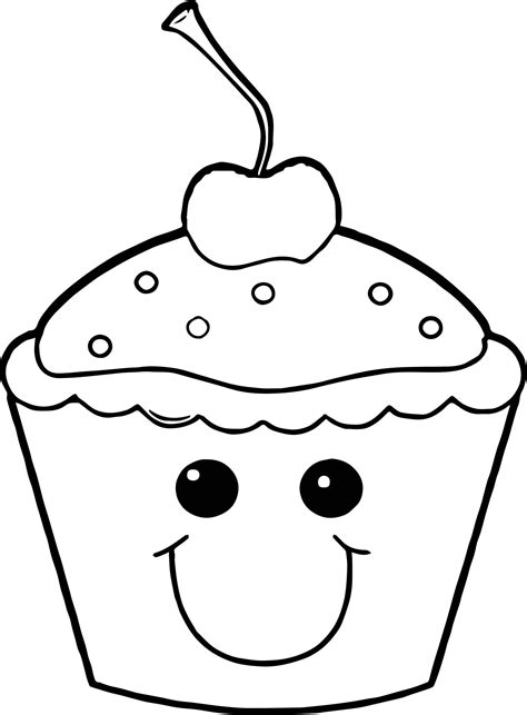 Cute Cupcake Coloring Pages Coloring Home