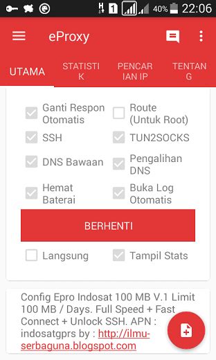 Googles gratis tjeneste oversætter på et øjeblik ord, sætninger og websider mellem engelsk og mere end 100 andre sprog. Config Eproxy Indosat Terbaru Maret 2017 - Ilmu Serbaguna ...