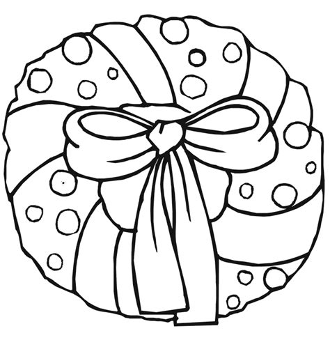 30 Free Christmas Wreath Coloring Pages Printable