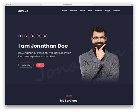 20 Best Bootstrap Personal Website Templates 2020 Avasta