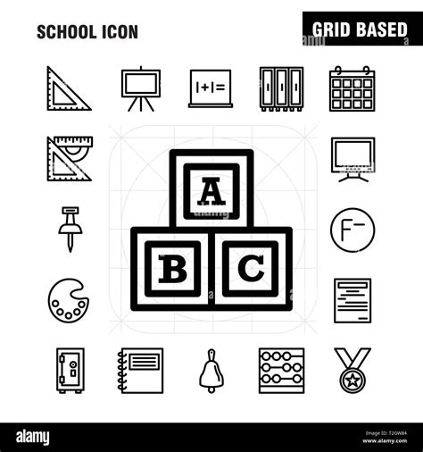 School Icon Line Icon Pack For Designers And Developers Icons Of