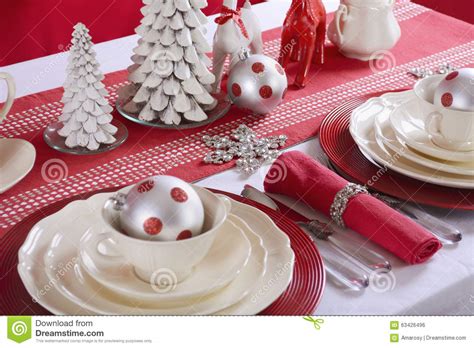 5 Idea Red White And Silver Christmas Table Decorations  mohammadayazkhan