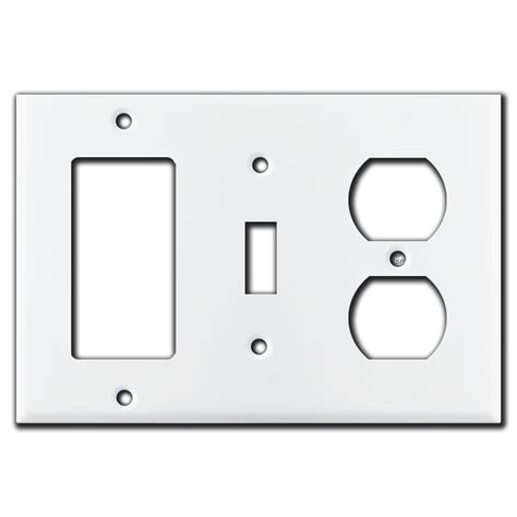 Decora Toggle Receptacle Light Switch Cover White
