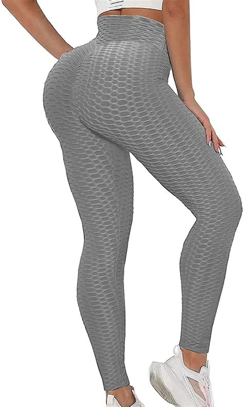 buy tiktok trend leggings scrunch butt lift honeycomb waffle leggings anti cellulite yoga pants