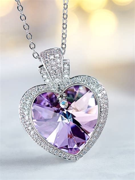 Swarovski Crystals Heart Shaped Necklace 1000006867