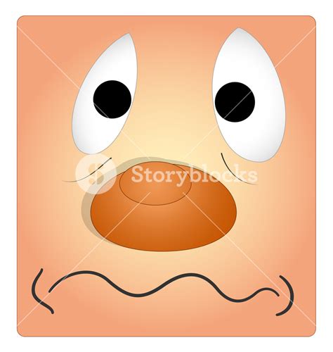 Scared Face Cartoon Expression Royalty Free Stock Image Storyblocks