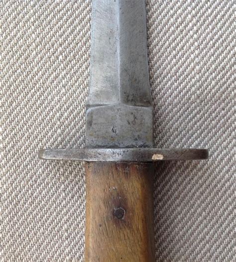 Ww1 Imperial German Trench Knife With 142mm Long Double Edged Blade