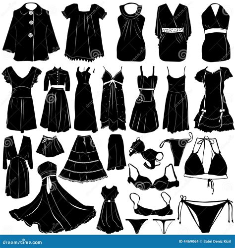 Fashion Women Dress Vector Stock Vector Illustration Of Cloth 4469064