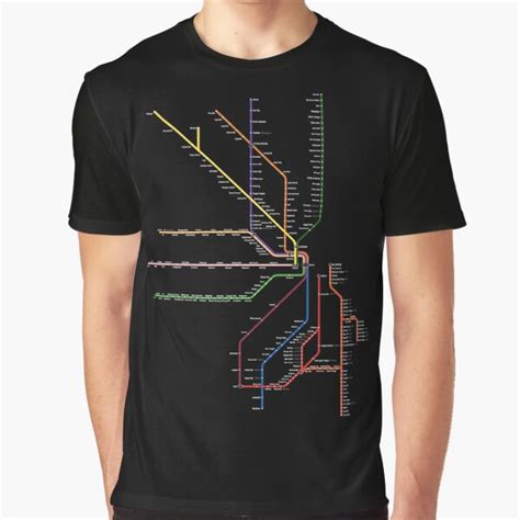 Metra System Map Simplified T Shirt For Sale By Thetransitgirl