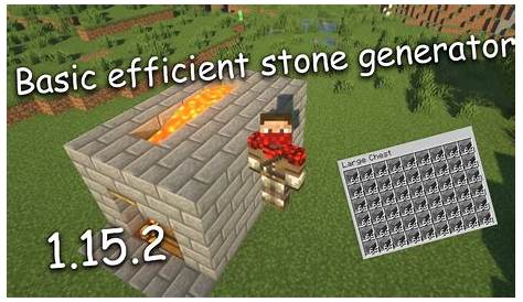 How to build a simple and efficient Minecraft Stone Generator - 1.15.2