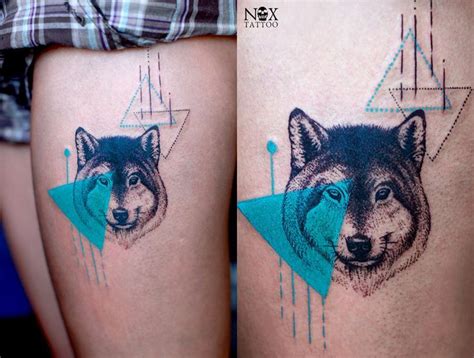Wolf By Mattynox On Deviantart Geometric Wolf Tattoo Wolf Tattoos