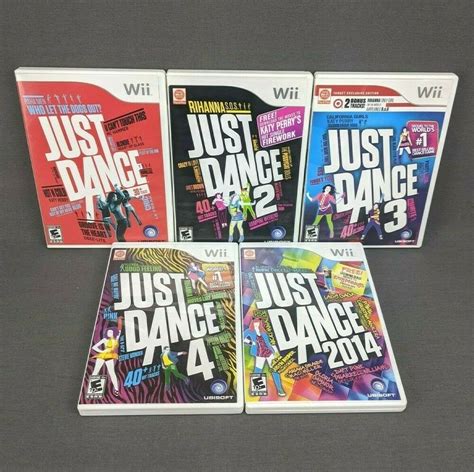 Just Dance Nintendo Wii Game Set Lot Bundle Complete W