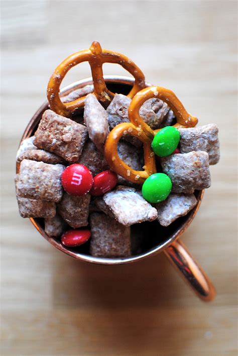Puppy chow snack mix recipe puppy chow recipes chex mix recipes snack recipes healthy recipes simple recipes yummy recipes vegetarian recipes chocolate peanut · this quick and easy christmas puppy chow recipe will be a hit! 25 Puppy Chow Recipe Variations | Let's Eat Cake
