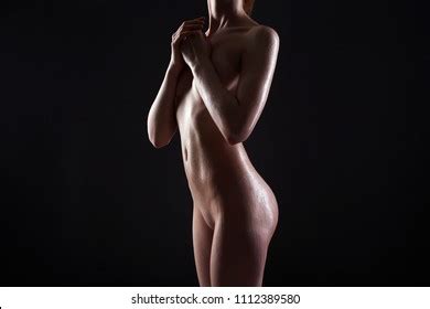 Female Nudity Wet Nude Woman Beautiful Stock Photo