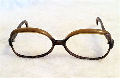 1970s Vintage Oversized Brown Plastic Eyeglass Frames Cool Ray Etsy