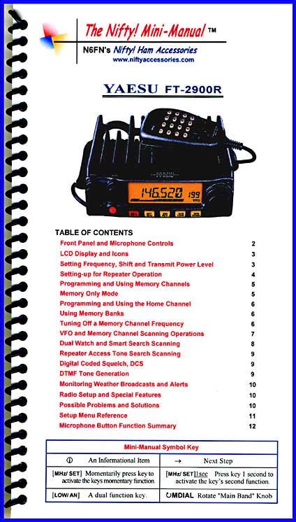 Yaesu Ft 2900r Ft 2980r Mini Manual