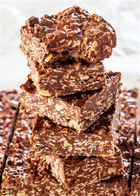 No Bake Peanut Butter Chocolate Bars Craving Home Cooked