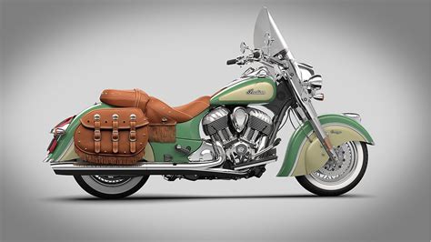 2015 Indian Chief Vintage Willow Green And Ivory Cream Motorcycle