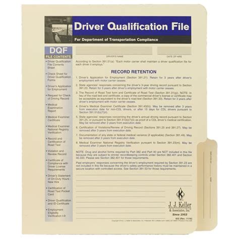 Check spelling or type a new query. Driver Qualification File Folder - For Two-Copy Forms