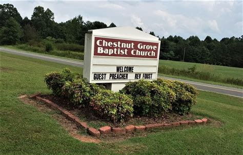 Chestnut Grove Baptist Church Cemetery På Roxboro North Carolina