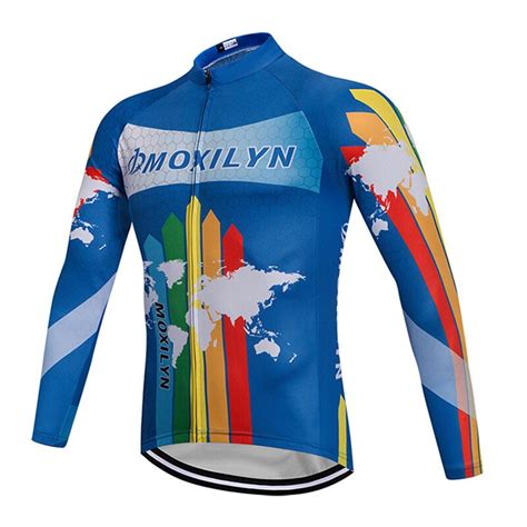 Moxilyn Ciclismo Jersey Maillot Da Bicicleta Da Bicicleta De Manga Longa Roupas Roupas De