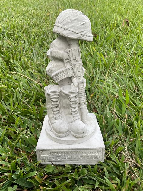 Military Marines Army Concrete Statue Memorial Read Etsy