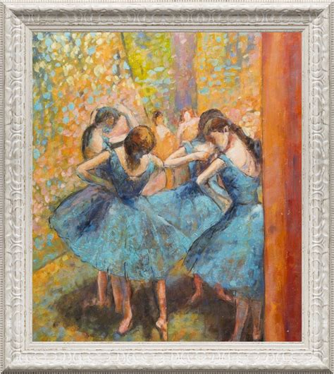 Dancers In Blue Art Painting Oil Painting Oil Painting Reproductions