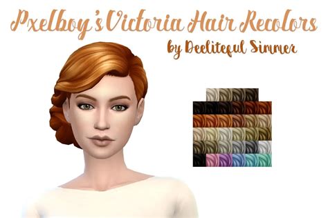 Deelitefulsimmer Virginia Hair Recolor Sims 4 Hairs