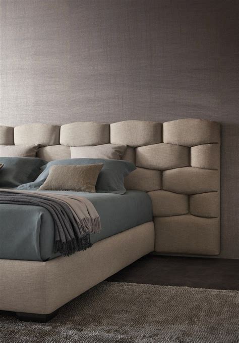 Either way, all mounting hardware is included. Double #bed with upholstered headboard MAJAL by Flou | # ...