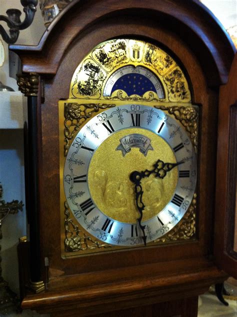 Ticking, chiming of each hour, and all the a grandfather clock striking half hour. Antique Grandfather Clock "Warmink" | Antik Spalato Shop