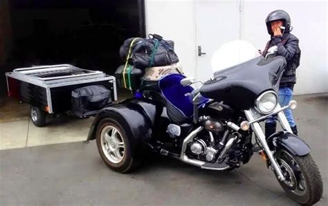 Trike With Camping Trailer In Tow Youmotorcycle