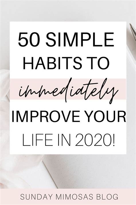 50 Daily Habits To Improve Your Life Immediately Learn The 50 Positive