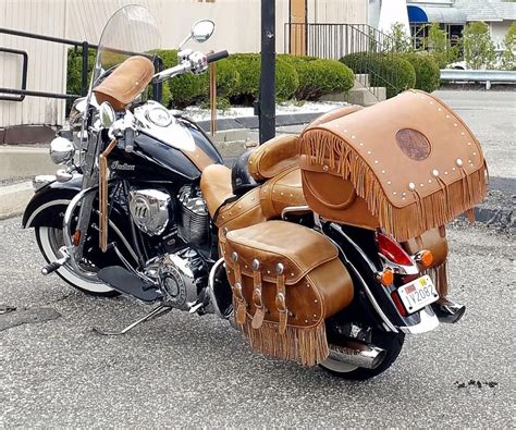 Motorcycle store motorcycle companies motorcycle outfit indian pictures indian pics motorcycle patches biker leather riding gear arts and crafts supplies. Handmade leather trunk mounted on Keith's Indian Vintage ...