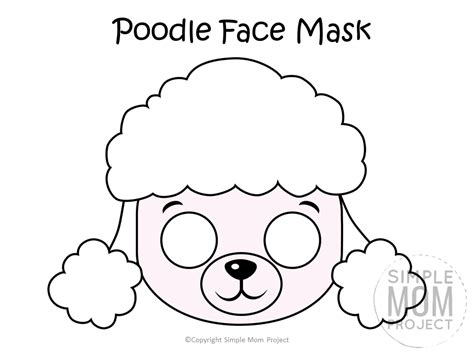 Free Printable Dog Face Mask Templates Puppy Coloring Pages Dog Mask