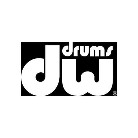 Dw Stickerdw Bass Drum Logo White Reverb