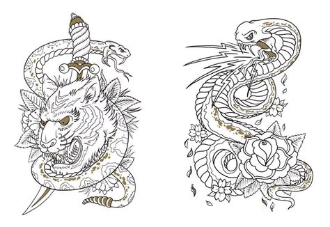 Tattoo Dragon Coloring Pages Adult