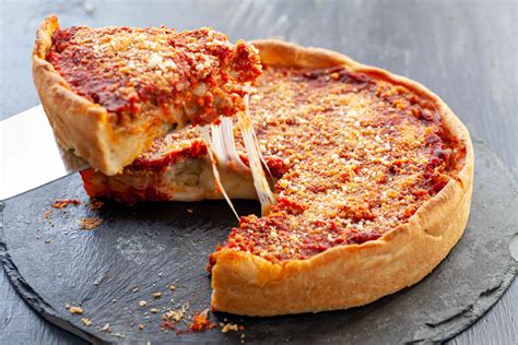 Chicago Style Deep Dish Pizza With Italian Sausage Recipe