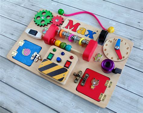 Personalized Busy Board For Toddler Toddler Sensory Board Etsy Uk